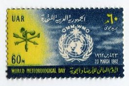 Briefmarke "Meteorologie". Ägypten