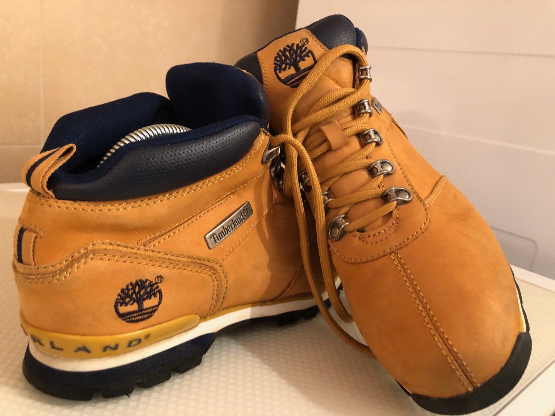 Timberland Scarpe da uomo: Timberlannd Grösse 7.5 - Braun / Blau – Nuovo (secondo la descrizione) da Muntelier venduto da Snoopy6475