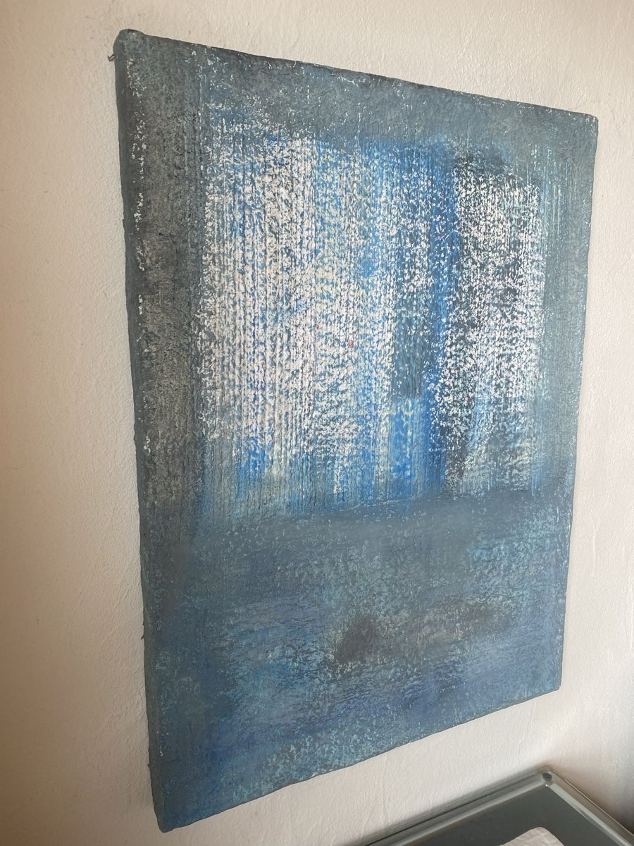 Dipinti: Bild modern Unikat blau weiss 70/50 – Nuovo (secondo la descrizione) da Zuckenriet venduto da Rubin30 3