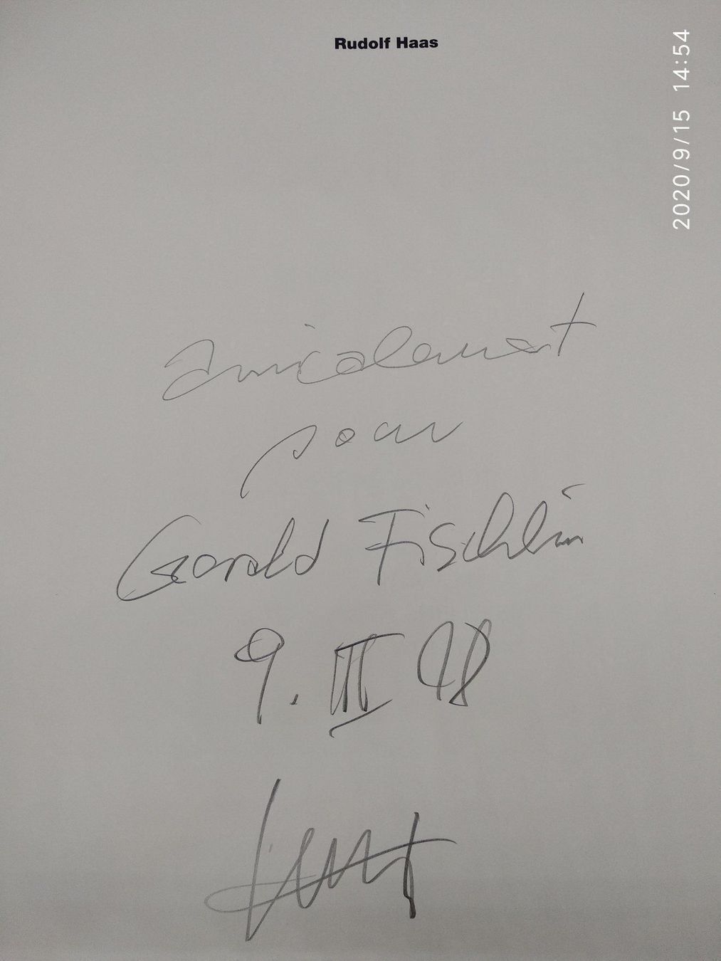 Libri: RUDOLF HAAS WIDMUNGSEXEMPLAR – Usato da Goldach venduto da Gaip 4