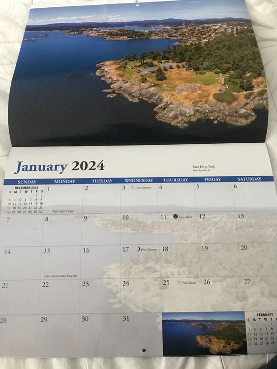 Kalender Calendar Vancouver Island 2024 Kaufen auf Ricardo