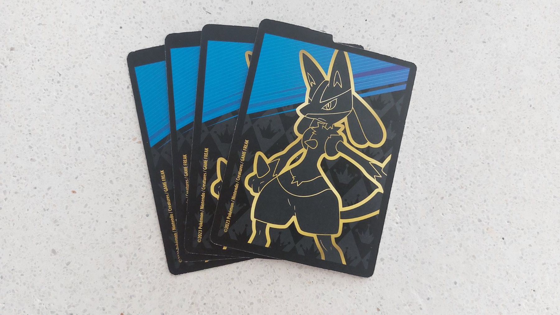x4 Lucario Pokémon Crown Zenith Etb dividers (Neu (gemäss Beschreibung ...