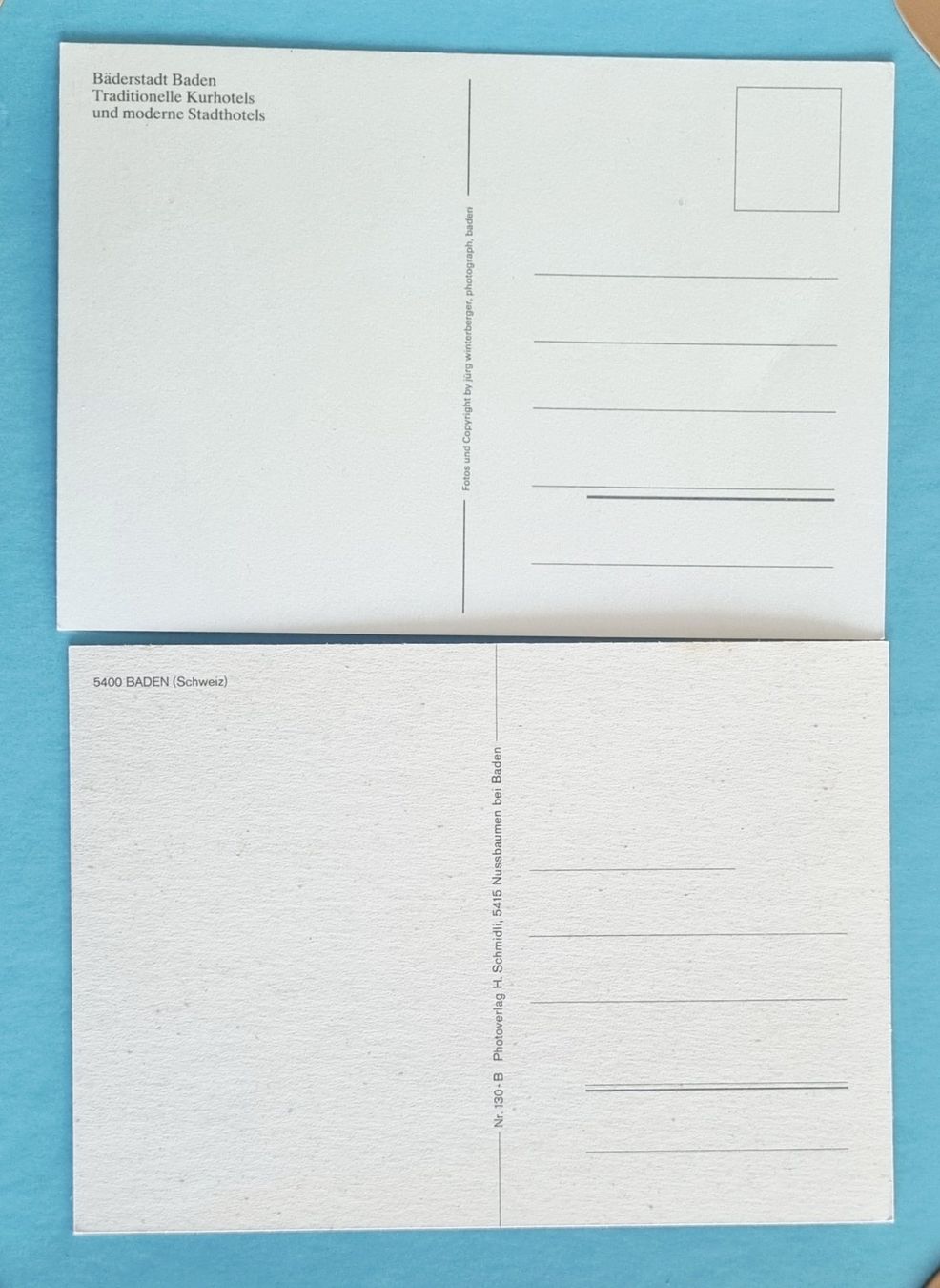 Cartoline postali: Baden - 2 Ansichtskarten – Usato da Rothrist venduto da RROENK 1