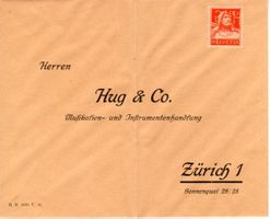 Brief - Perfin, Hug & Co. Zürich, nicht gelaufen