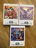 3 einzigartige Holz-Puzzles, alle Vollständig