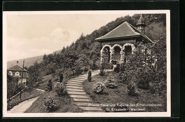 Cartoline postali: Walchwil, Priesterhaus und Kapelle des E – Usato da Berlin venduto da bartko-reher