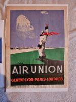 Affiche de la compagnie Air Union de 1928 + 2 prospectus
