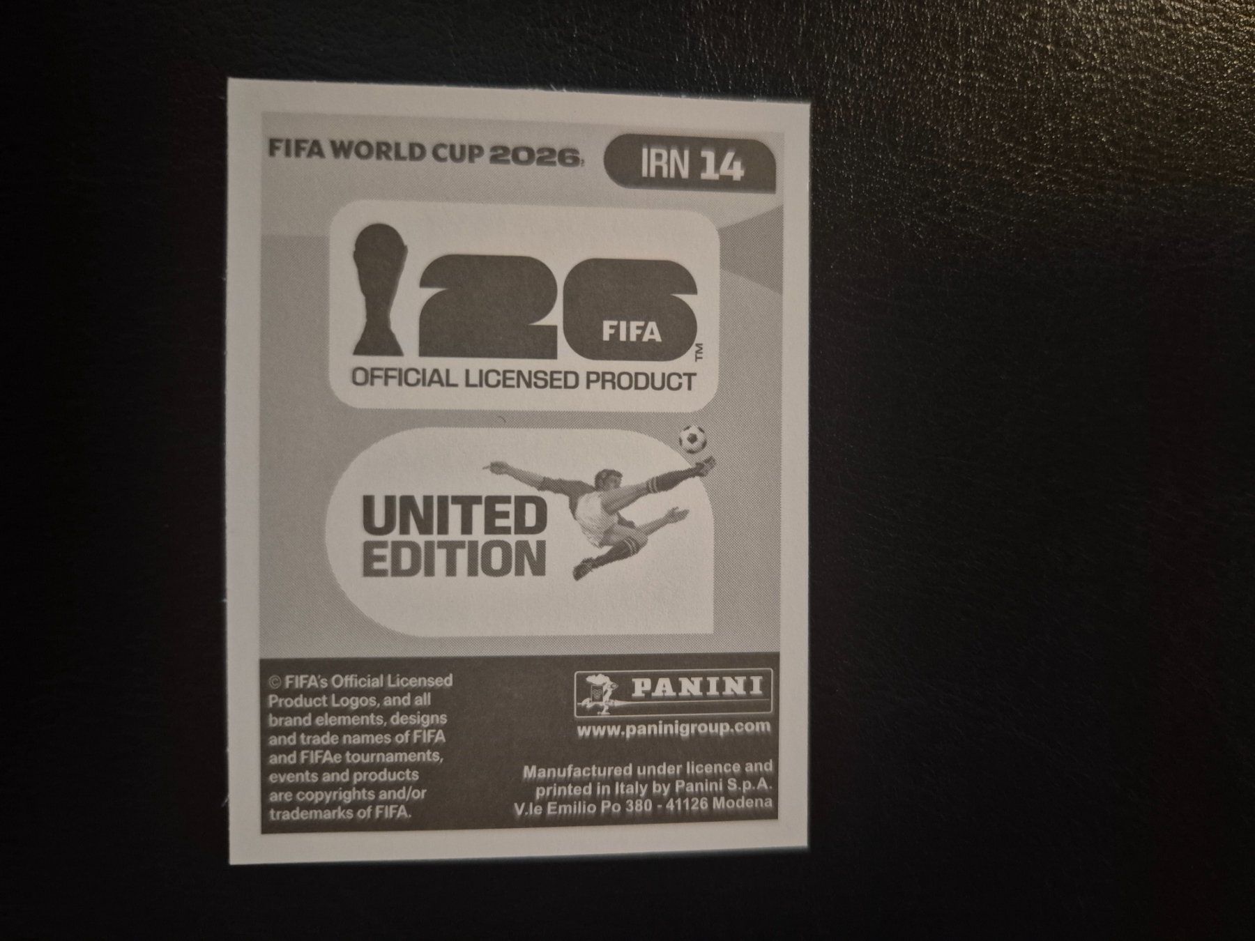 Panini Carte collezionabili: Panini WM 26 IRN 14 – Nuovo (secondo la descrizione) da Rorschacherberg venduto da AJ3108 1