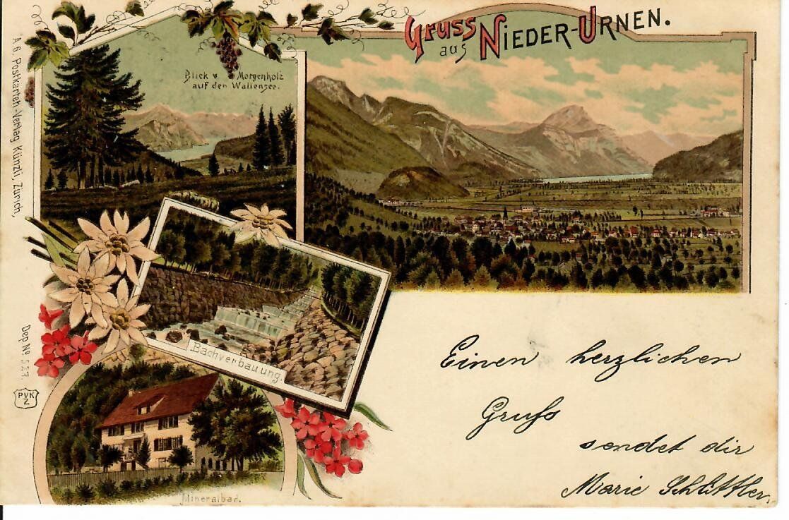 Ansichtskarten: Gruss aus Nieder Urnen – Gebraucht aus Hochdorf von Ziegel-16