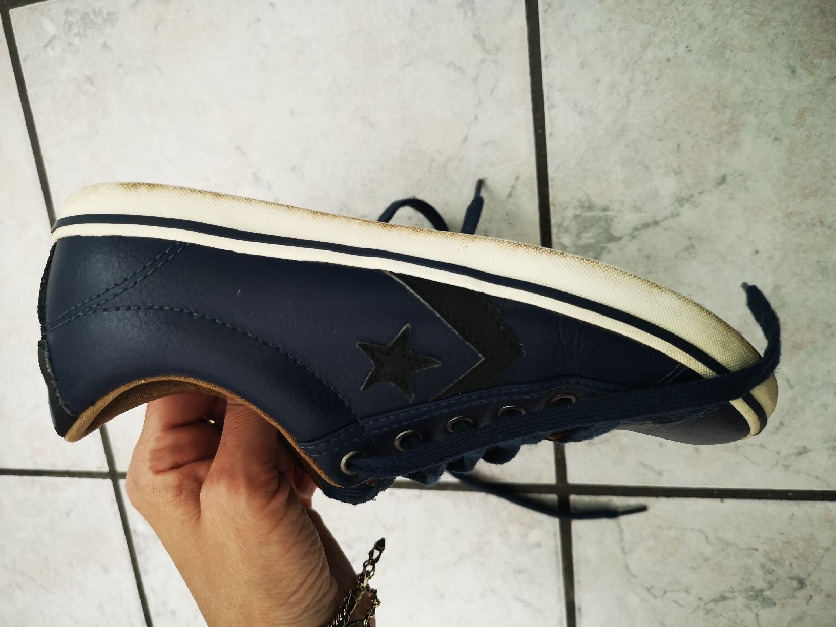 Converse Scarpe da donna: Converse Leder sneaker gr. 37 dunkelblaue – Usato da Sevelen venduto da gsandax 5