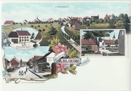 Gruss aus Adlikon - (Lithoansicht um 1900)