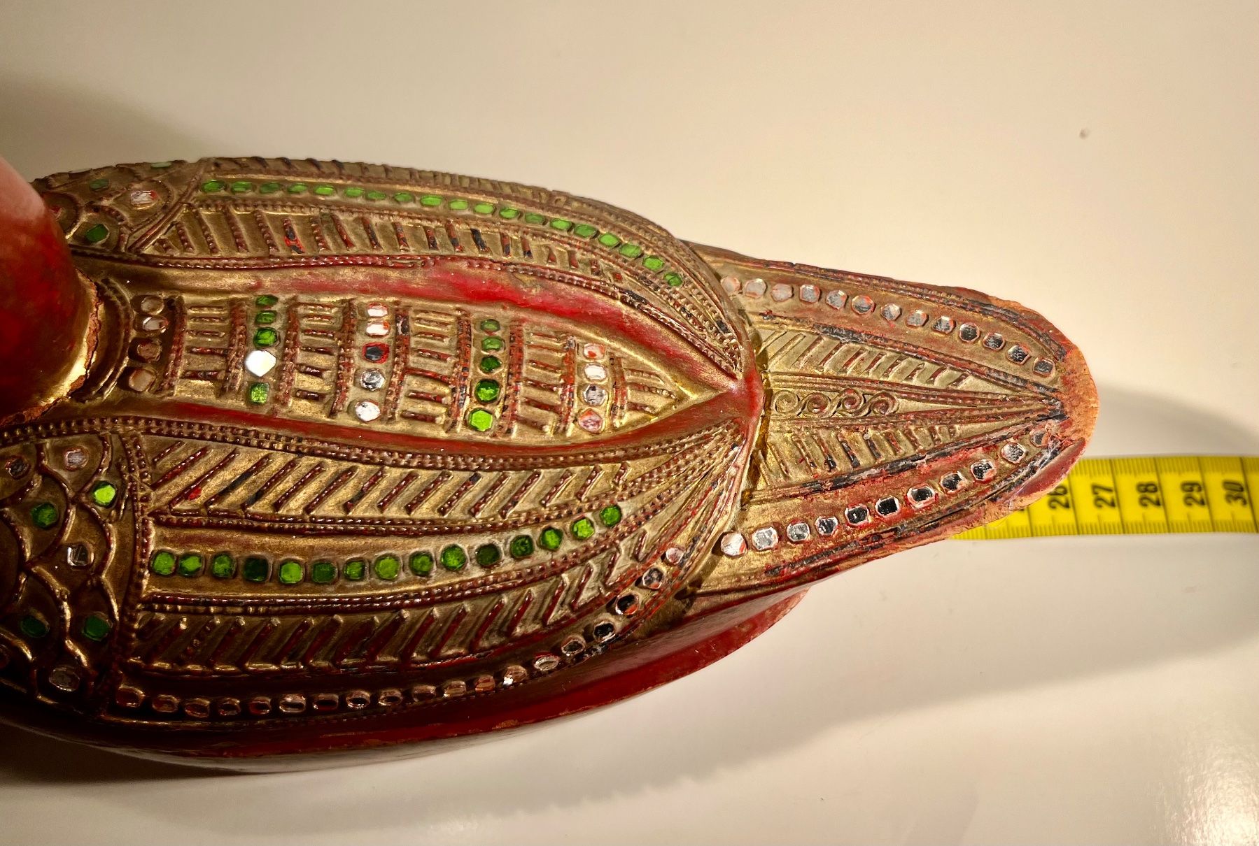 Dosen: Ancienne boîte bijoux canard, Burma, laque, éclats miroirs – Gebraucht aus Genève von DELIRBEADS 8