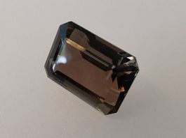 1 Stk. echter, unbehandelter, Rauchquarz (Morion)  18x13mm