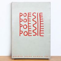 Poésie Jeune Poésie, Genève 1967, dédicacé! Rarissime!