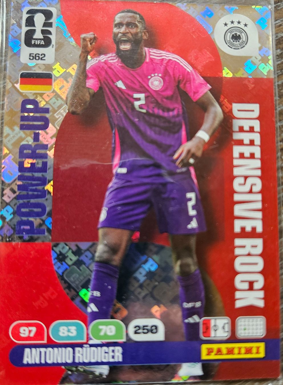 Panini Carte collezionabili: Panini Antonio Rüdiger Nr.562 Power-UP Defenser Rock – Nuovo (secondo la descrizione) da Lignières venduto da Goatboy