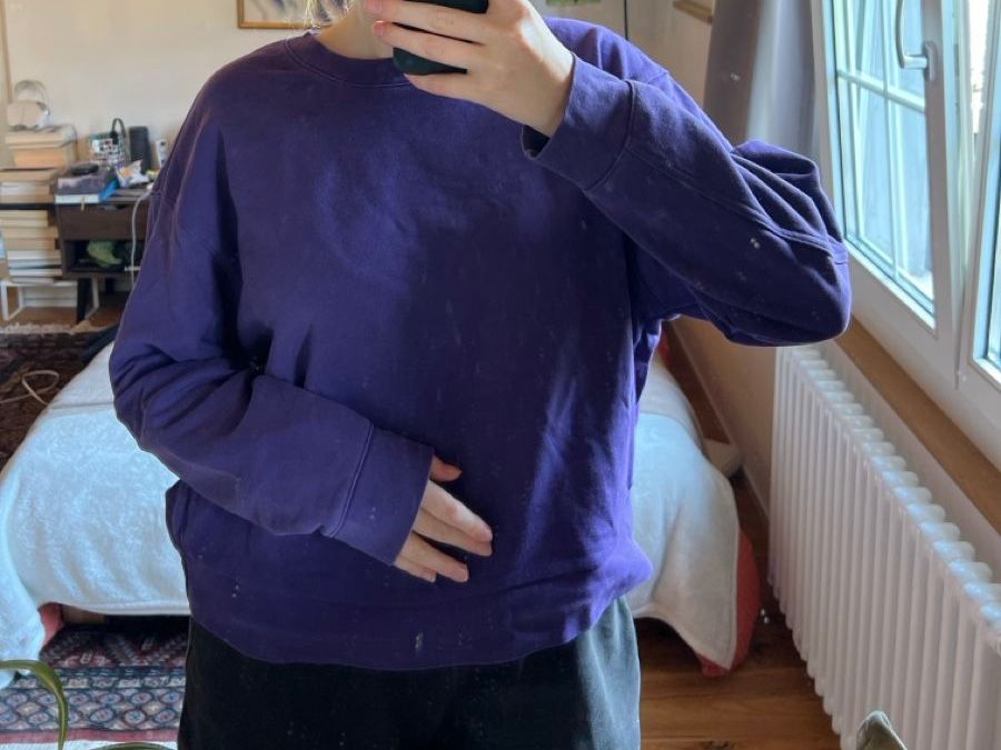 Weekday Pullover & Sweatshirts: Weekday Sweater Grösse M Lila – Gebraucht aus Näfels von nat_y6ms