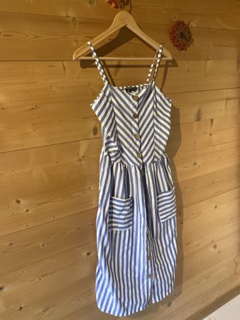 Sommerkleid AWESTA blau-weiss gestreift Grösse M