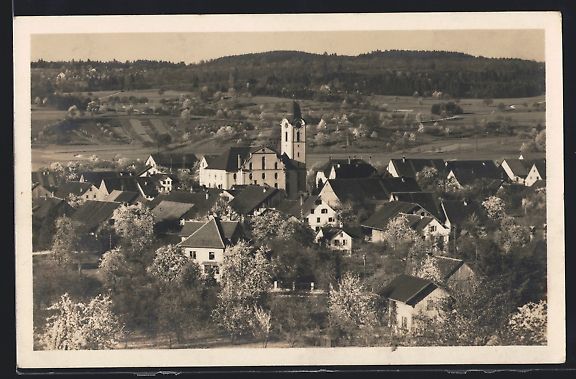 Cartoline postali: AK Kloten, Ortspartie mit Kirche – Usato da Berlin venduto da bartko-reher