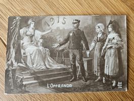 PK L'Offrande 1915 für 1.--