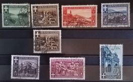 4250) 6-12, Campione, Landschaften Satz gestempelt