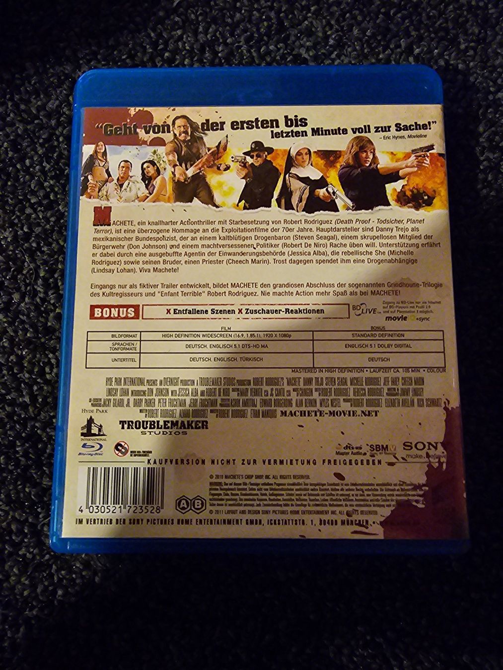 Tutti i DVDs: MACHETE – Usato da Ruswil venduto da jan_bxl5 1