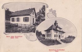 Hofstetten ZH altes und neues Schulhaus