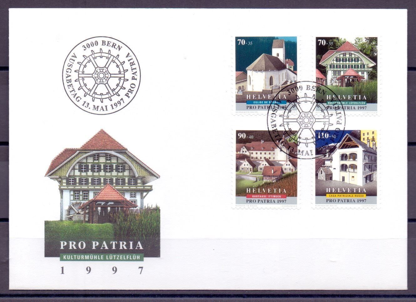 Tutti i francobolli: CH FDC Pro Patria Satz 1997 – Nuovo e nell'imballaggio originale da Koblenz venduto da Markenhimmel