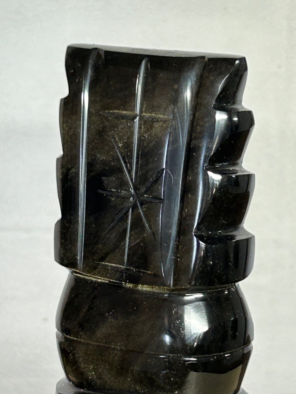 Skulpturen & Statuen: Skulptur aus Gold-Obsidian / Mexiko – Neu (gemäss Beschreibung) aus Rocourt von Vijay02 2