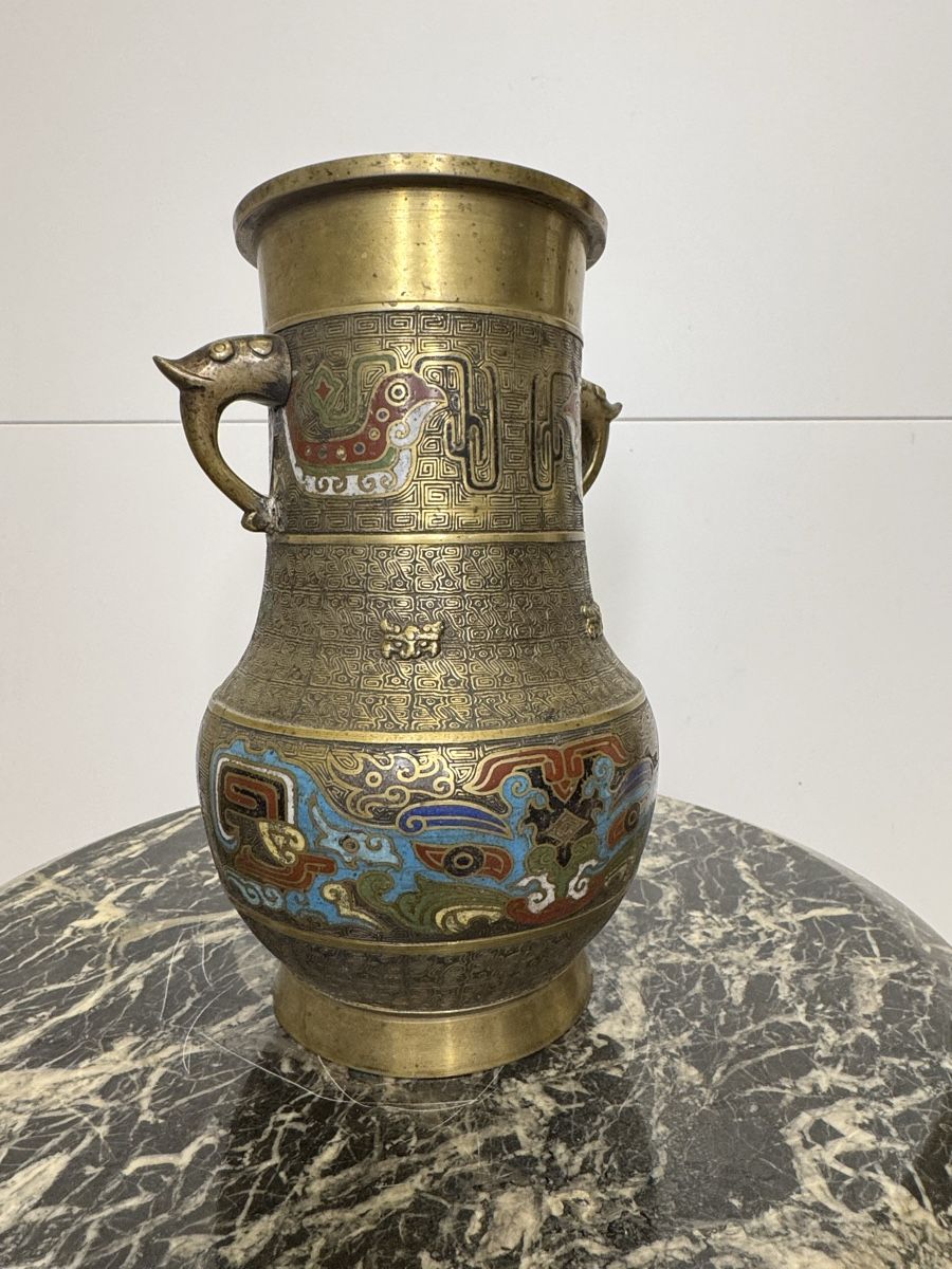 Vasi & Recipienti: Antique Japanese champleve bronze vase – Usato da Zuerich venduto da EMANUELEFEDERICO 1
