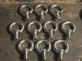 Edelstahl Ringösen, EBH, M16