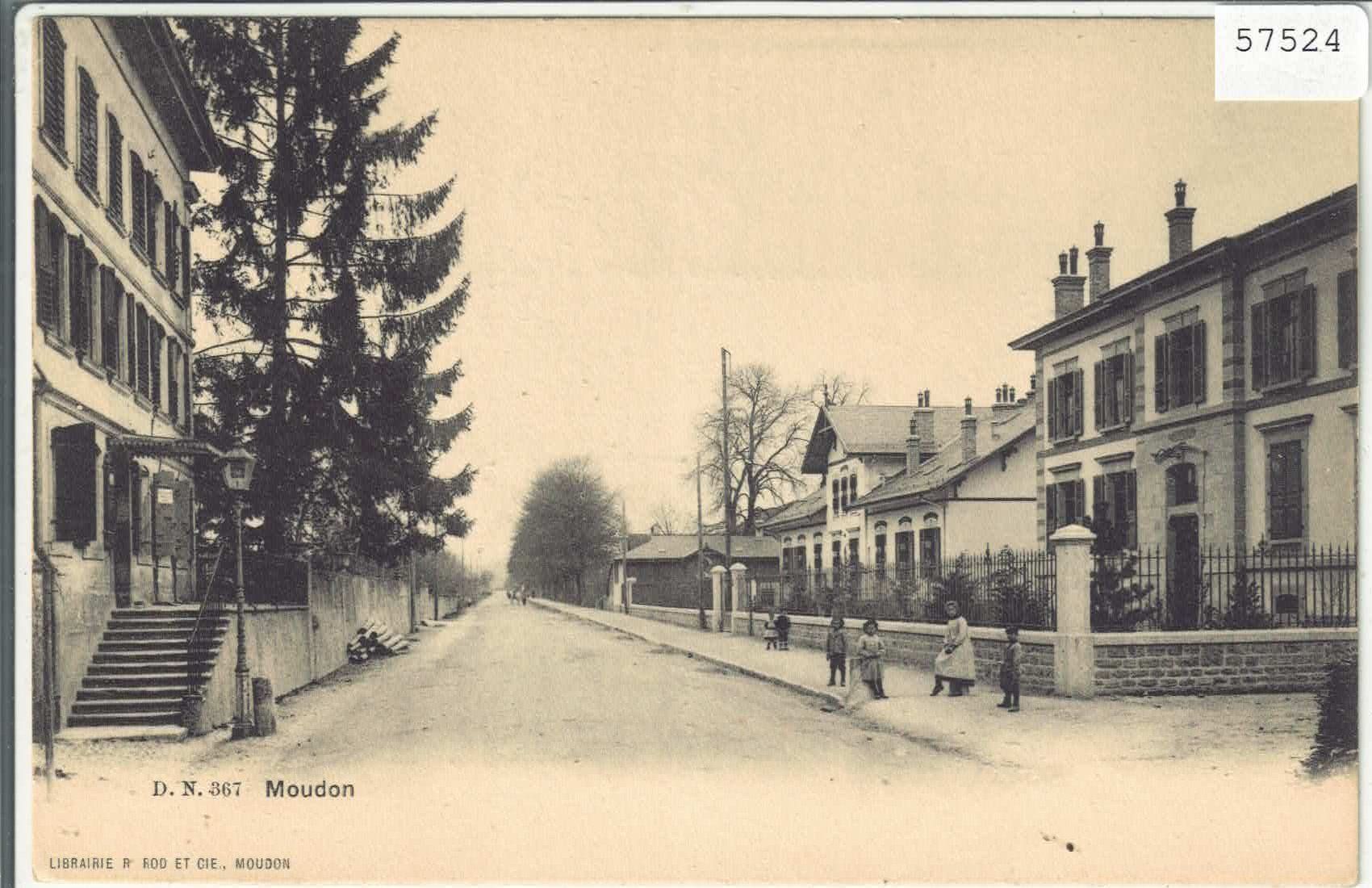 Cartoline postali: Moudon - Rue - animee – Usato da Ettingen venduto da Kartenplanet