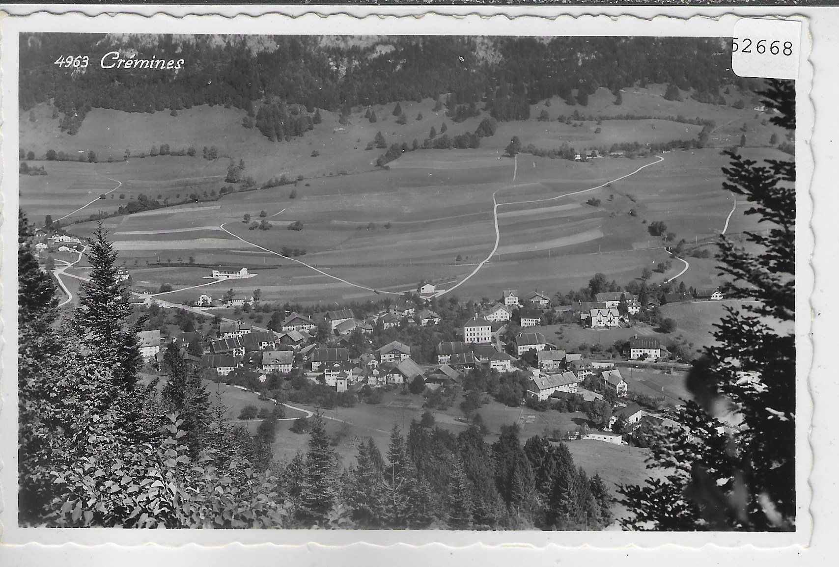 Cartoline postali: Cremines - Vue generale – Usato da Ettingen venduto da Kartenplanet