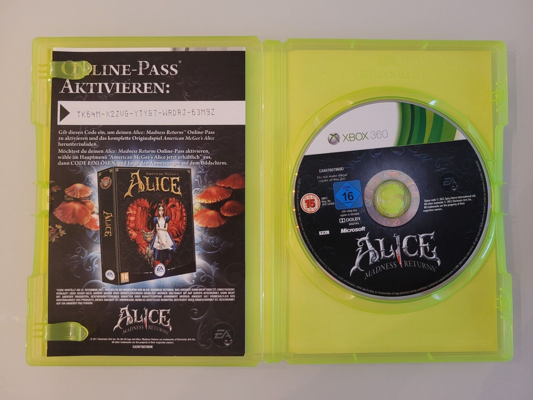 Giochi: Alice Madness Returns (XBox 360) – Usato da Uezwil venduto da -Retrogames- 1