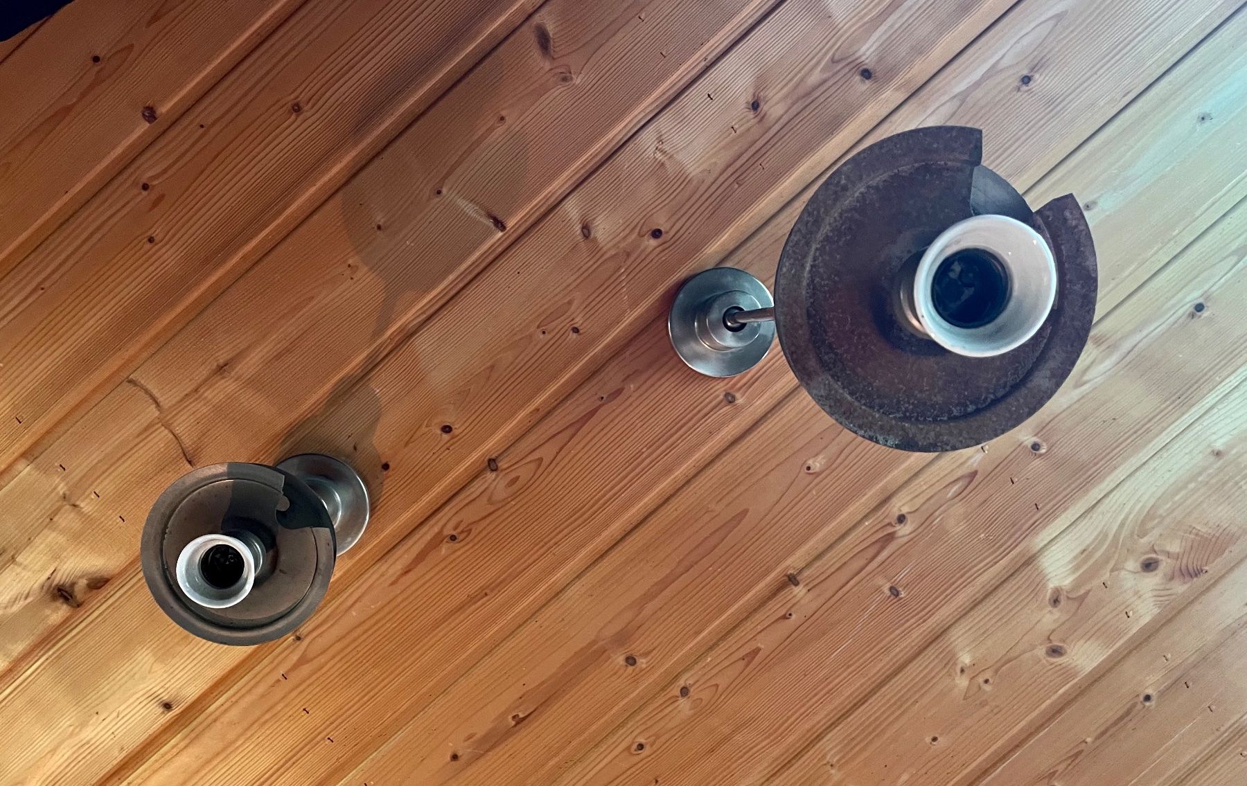 Lampadari & plafoniere: Ensemble de suspensions opaline, année 60 – Usato da Prez vers Siviriez venduto da Mistinguette 3