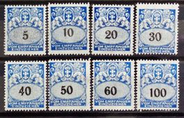 DANZIG 1923: Serie Portomarken, *