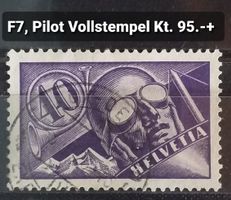 MA137) F7, Flugpostmarke schöner Vollstempel