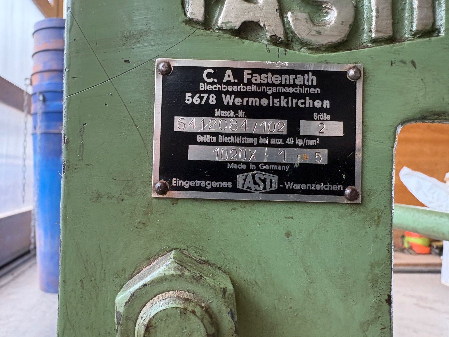 Toutes les machines: C.A. Fastenrath Rundmaschine – D'occasion à Eptingen par FritziFranz 5