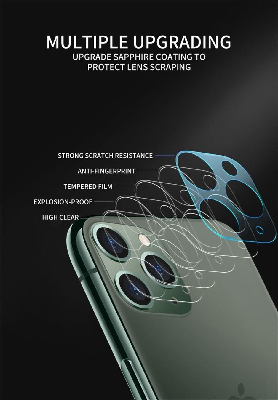 Cover & Protezioni schermo: Kamera Panzerglas Apple iPhone 11 Pro – Nuovo (secondo la descrizione) da Zürich venduto da Store-247 1