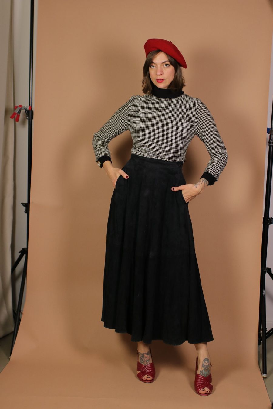 Röcke: 1970s Maxi Suede Leather Skirt - Size S – Gebraucht aus Hombrechtikon von BAZ-Vintage 5