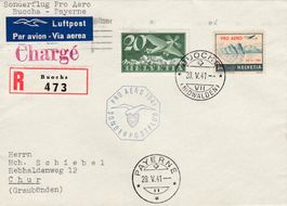 1941 Pro Aero Buochs - Payerne, R-Brief Chargé -> Chur