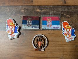 Serbien Kühlschrankmagnete Set - Souvenir Magnete