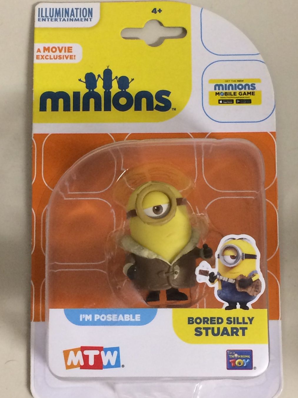 Figuren: BORED SILLY STUART  5 cm  MINIONS ACTION FIGURE  new – Neu und originalverpackt aus Vezia von Aquarius_Age