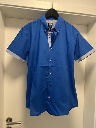 Chemise bleue manches courtes FSBN Taille L bon état