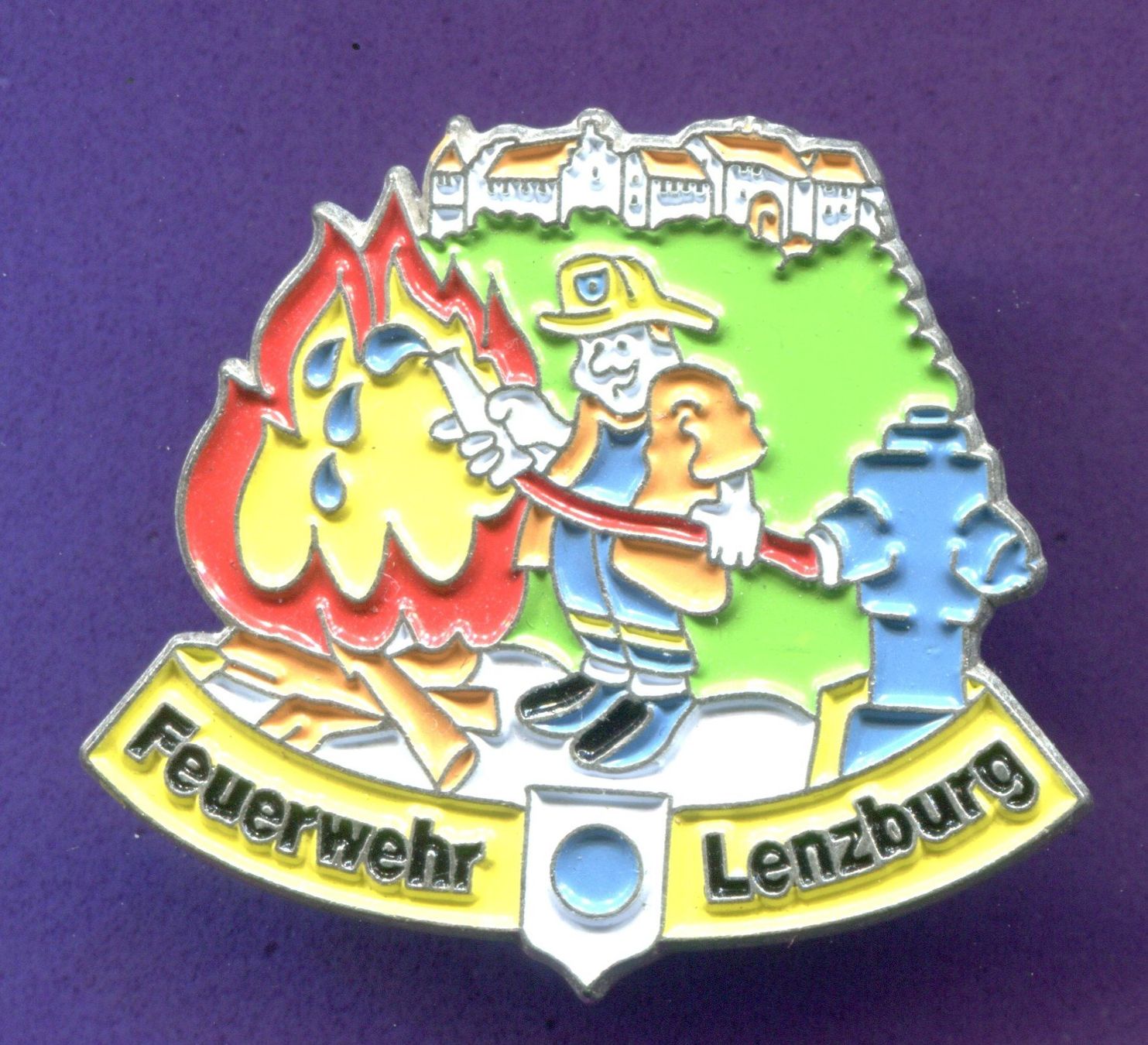 Placchette & Badge: Feuerwehr  LENZBURG – Usato da Winterthur venduto da Sammleroase