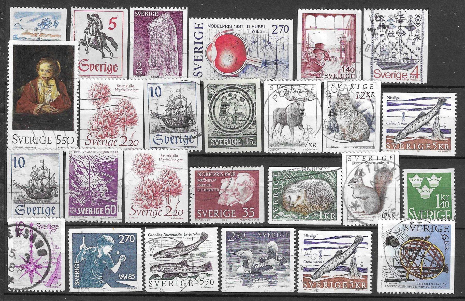 Tous les timbres: Timbres Suède lot 2 – D'occasion à Muraz (Collombey) par Resine 1
