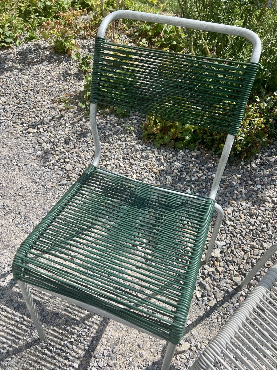 Schaffner Set di tavolo e panche: Schaffner Gartenmöbel Gartentisch mit 4 Stühlen Metall – Usato da Wohlen AG venduto da JoeGreen_1 7
