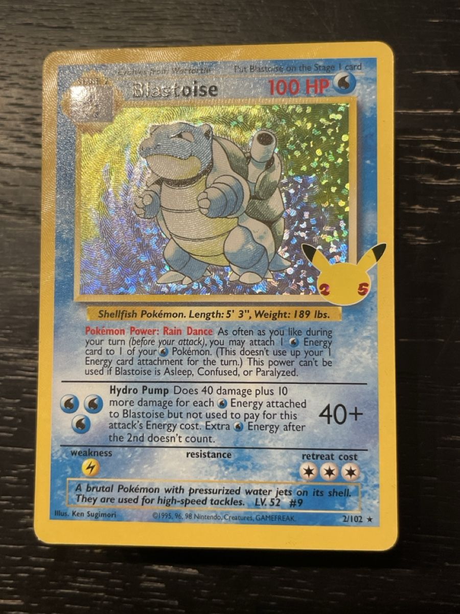 Pokémon Carte collezionabili: Pokemon celebrations Blastoise 2/102 fullart holo – Usato da Hugelshofen venduto da Suimosa