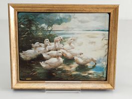 Limitiertes Porzellan Bild Alexander Koester - Enten Seeufer