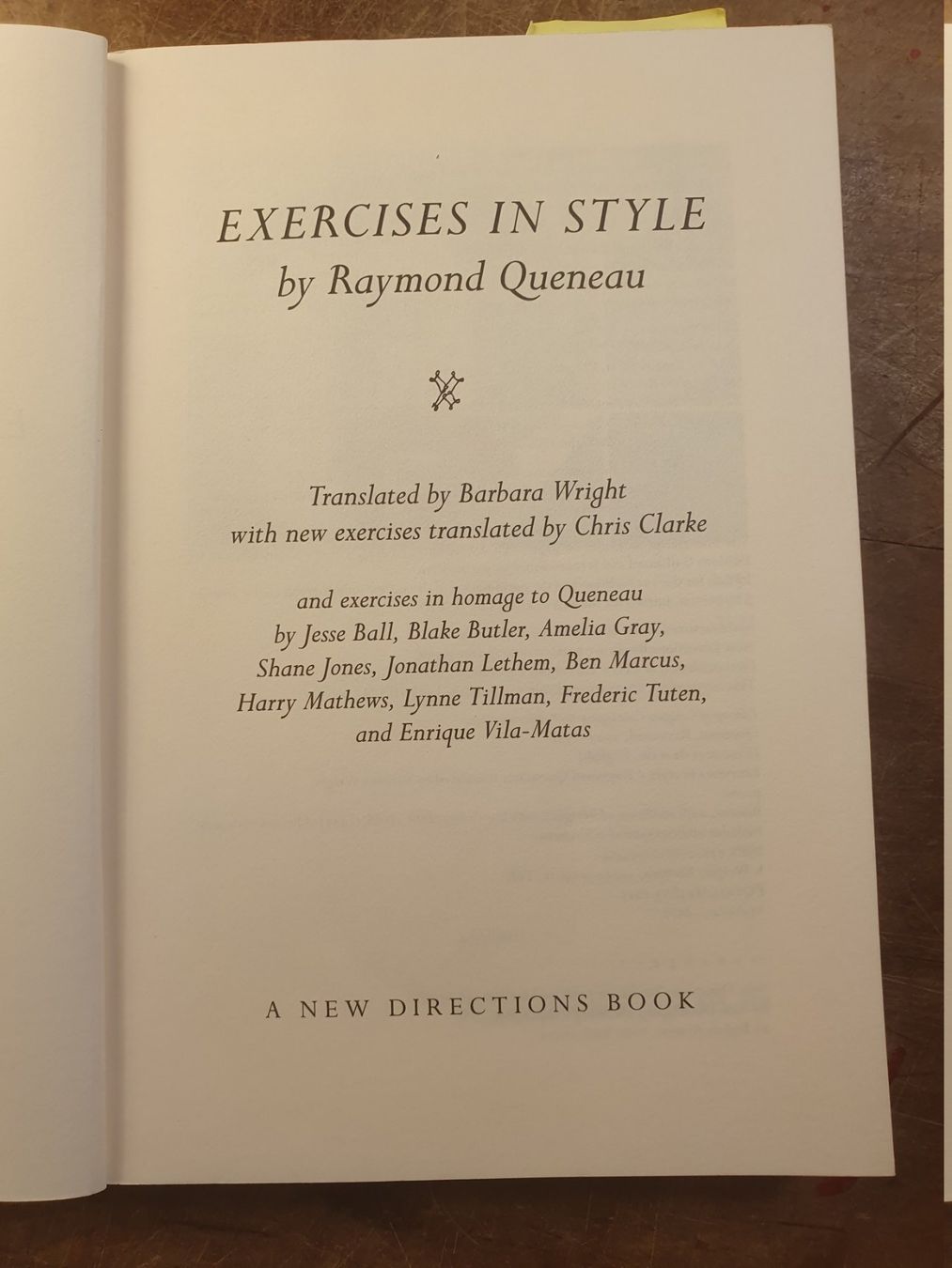 Libri: Exercises In Style - Raymond Queneau – Usato da Zürich venduto da loosebone 3