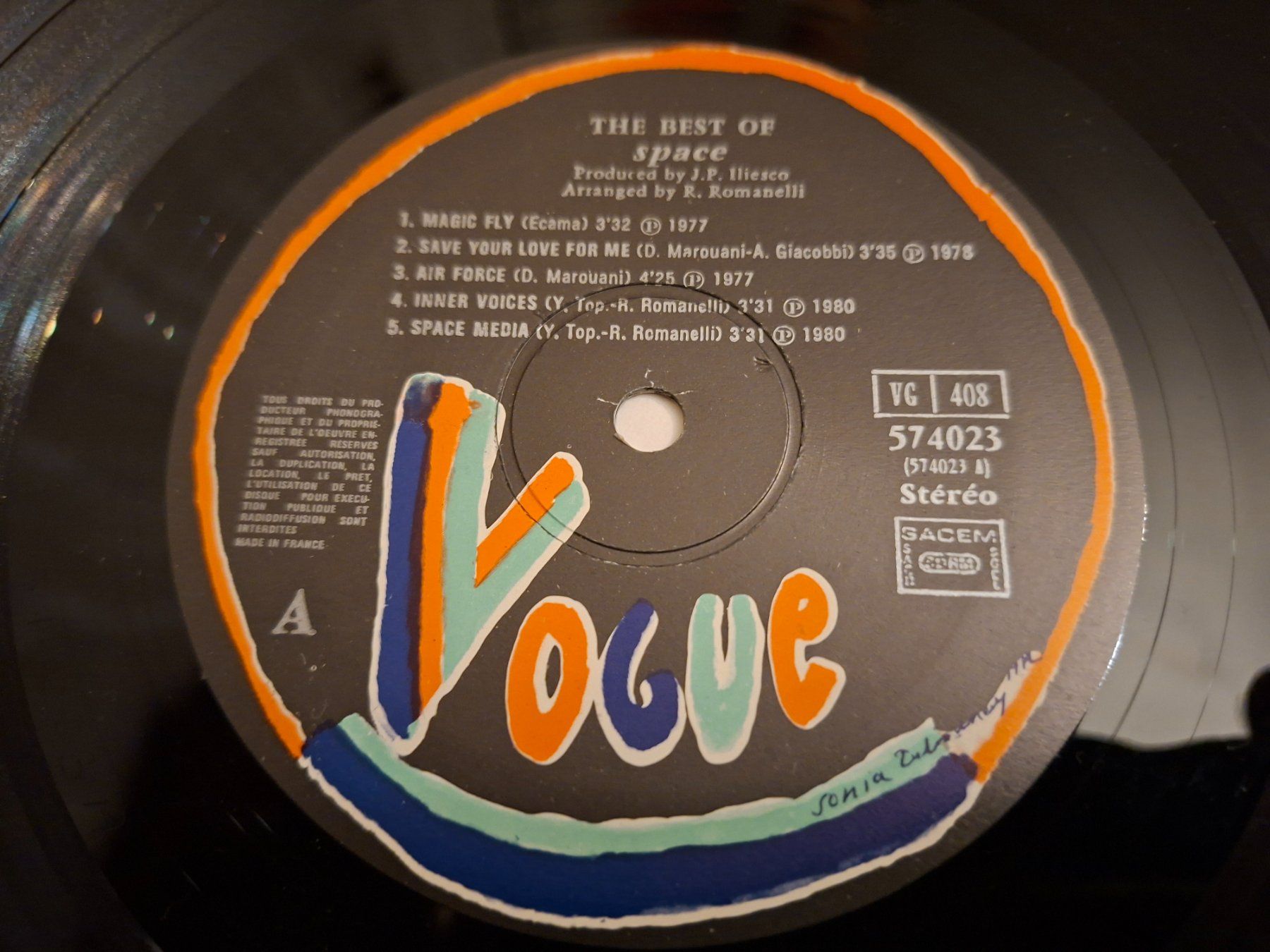 Vinyles: Synth-Pop LP - Le Meilleur de Space - 1981 - – D'occasion à Bernex par Wannabehasbeen01 3